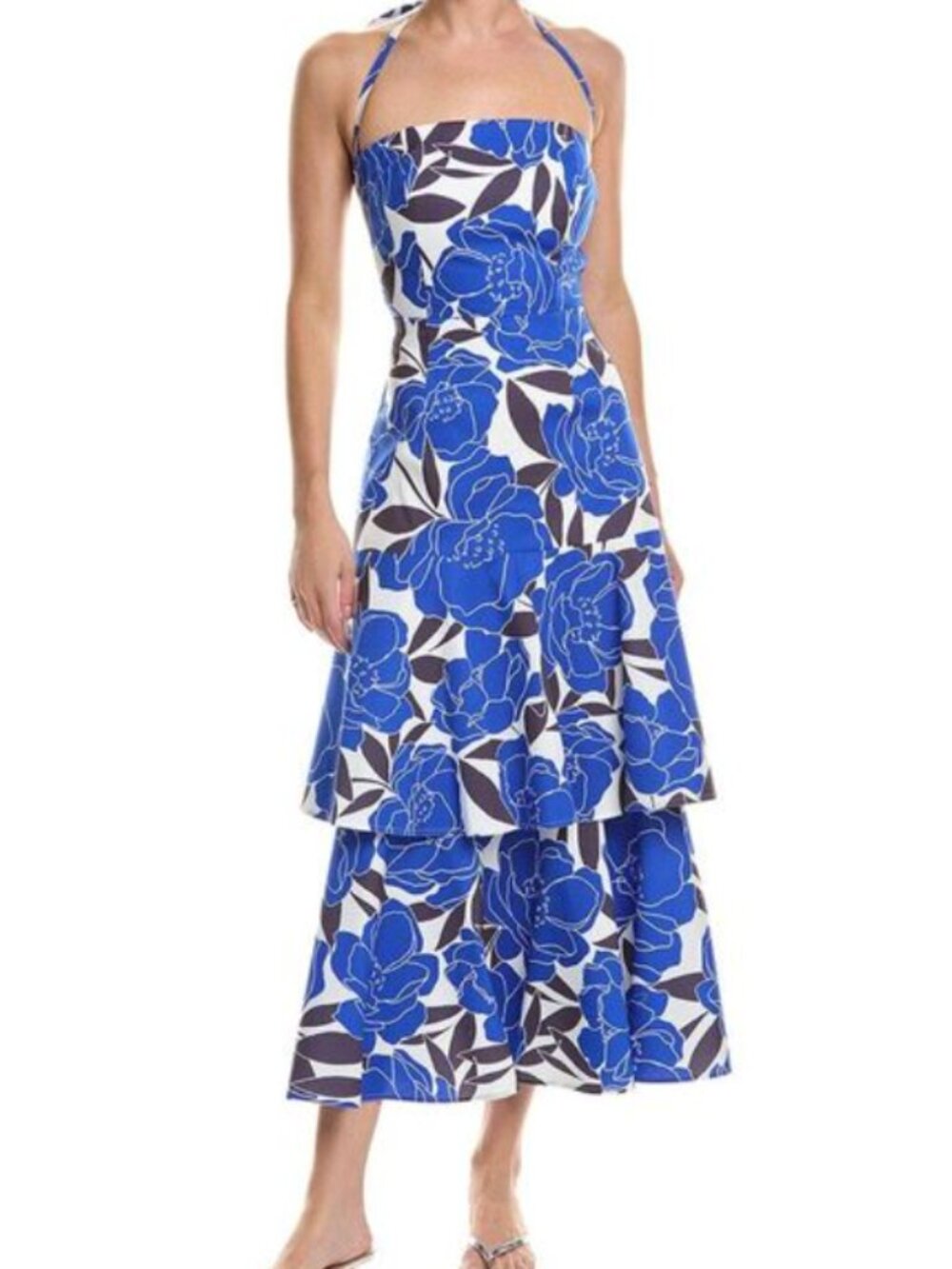 Milly Camellia Floral Poplin Dress